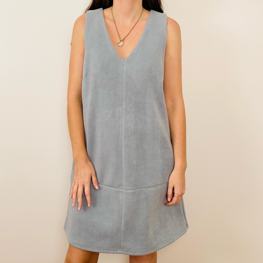 Anthropologie Elizabeth Crosby Princeps Shift Dress sleeveless overallsl dress - Picture 3 of 9